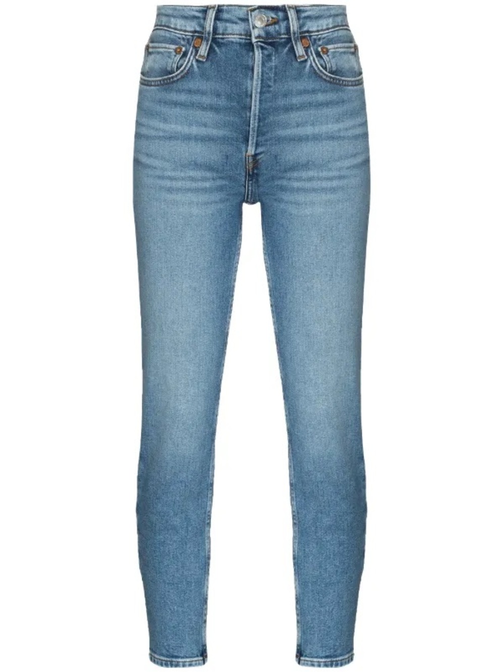 RE/DONE 90s High Rise Cropped Skinny Jeans Size 24